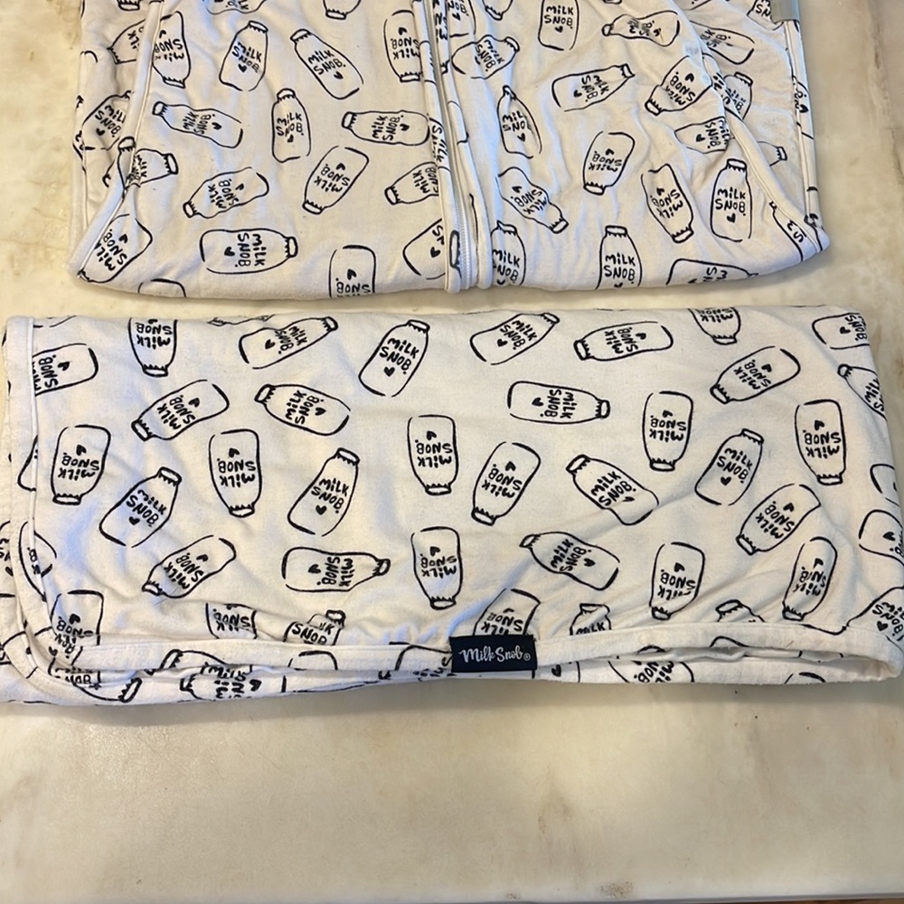 🐮MILK SNOB 🖤 sleep sack& blanket set 🥛